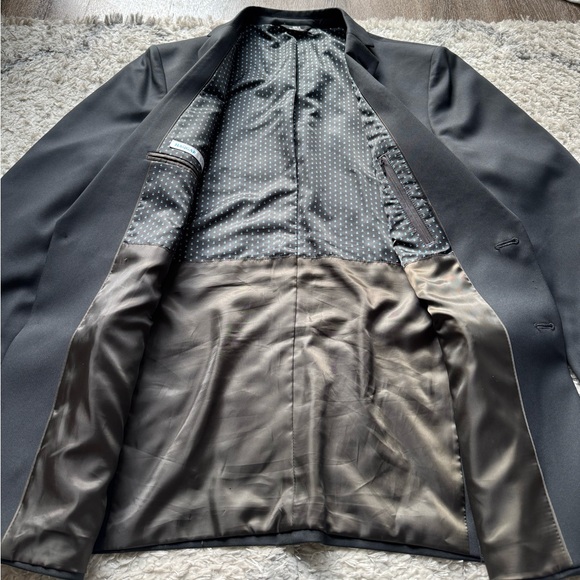 Haggar Men’s Black Slim Fit Suit Blazer 46R - Picture 7 of 10